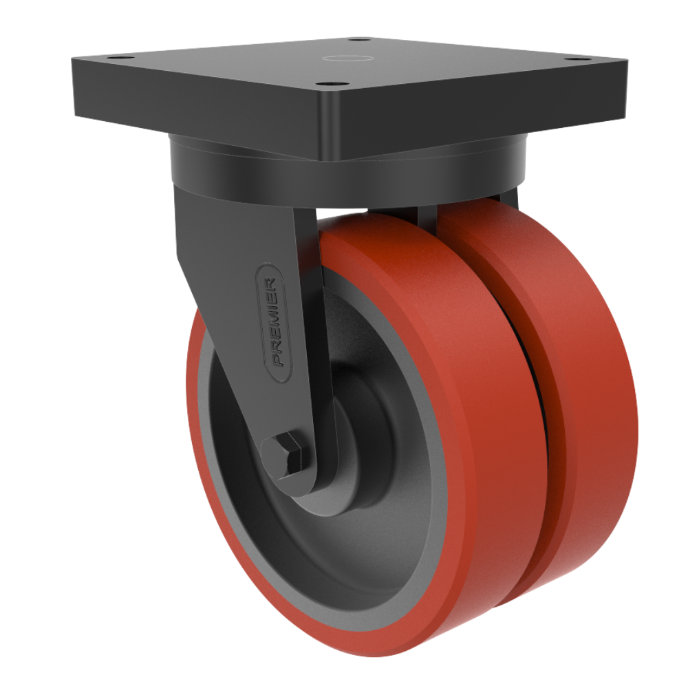 Heavy Duty Forged Kingpin Type, Twin Wheel (HDF-KP TW 3.5 - 10500 Kg)